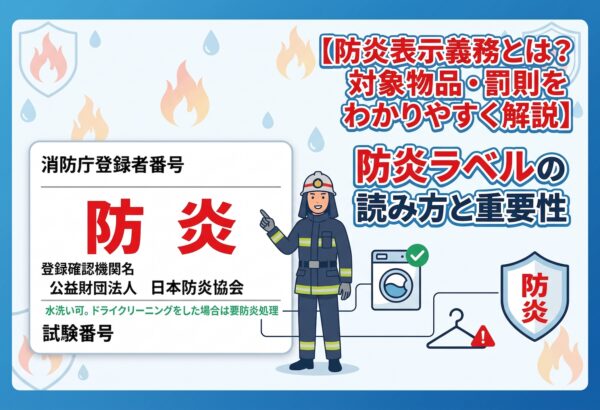 防炎表示義務とは？対象物品・罰則をわかりやすく解説